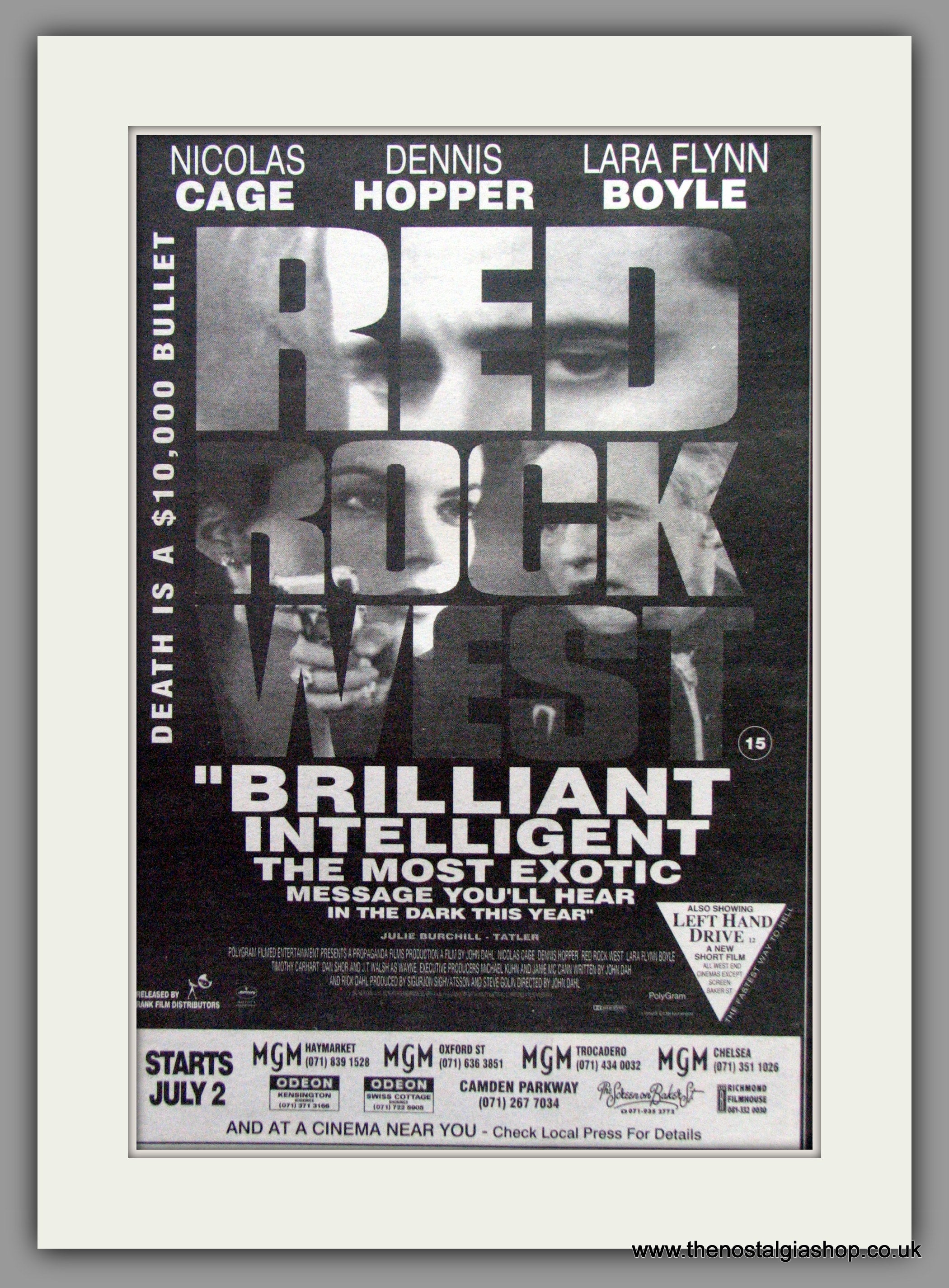 Red Rocks Advertisements Red Rock West. Original Advert 1993 (ref AD51491) – The Nostalgia Shop