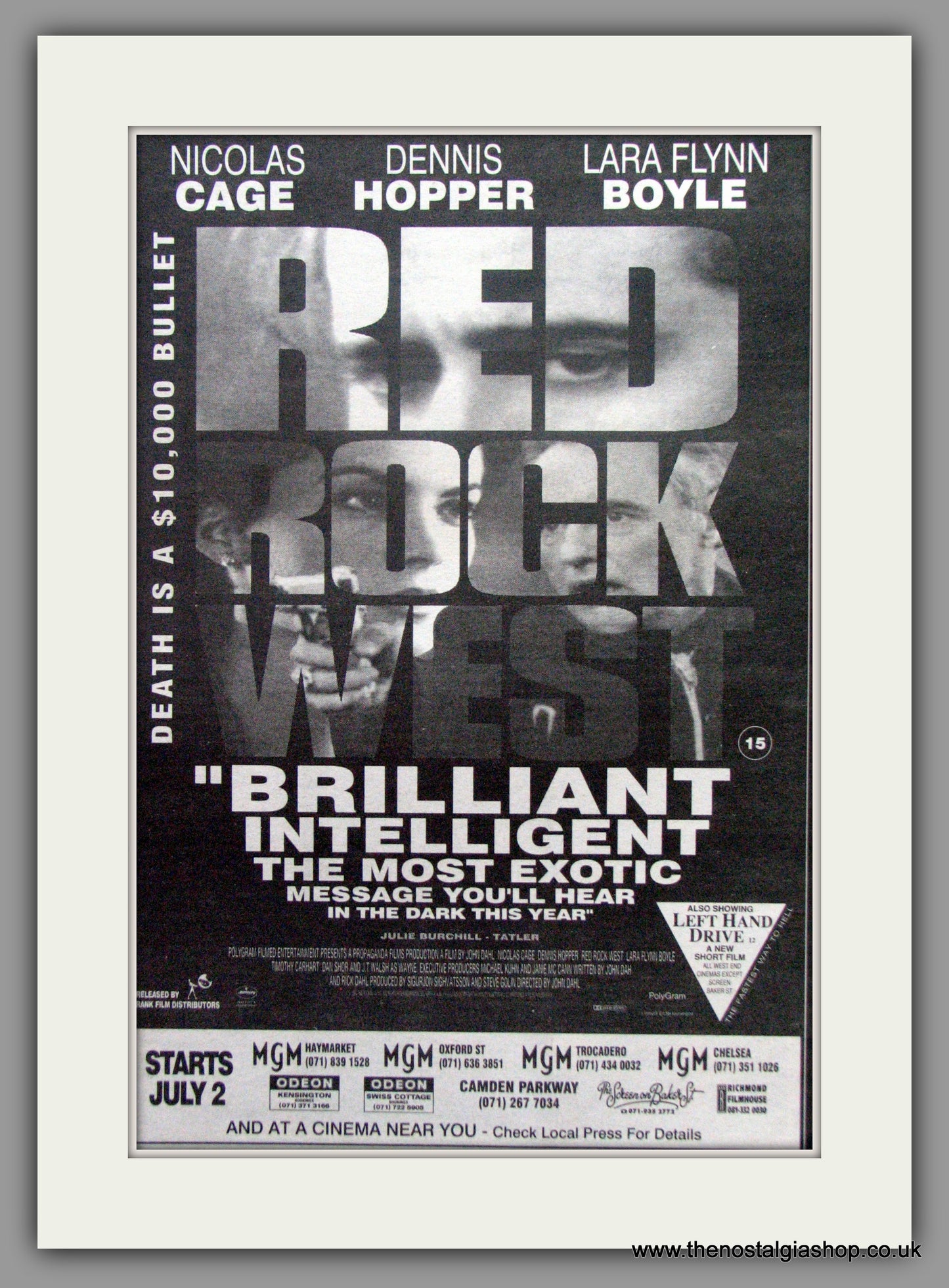 Red Rock West. Original Advert 1993 (ref AD51491)