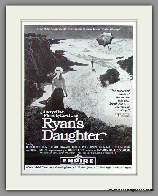 Ryan's Daughter. Original Advert 1971 (ref AD51550)