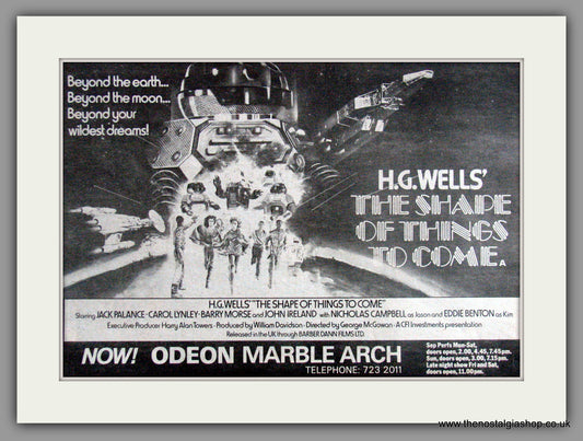 Shape Of Things To Come (The). Original Advert 1979 (ref AD51599)