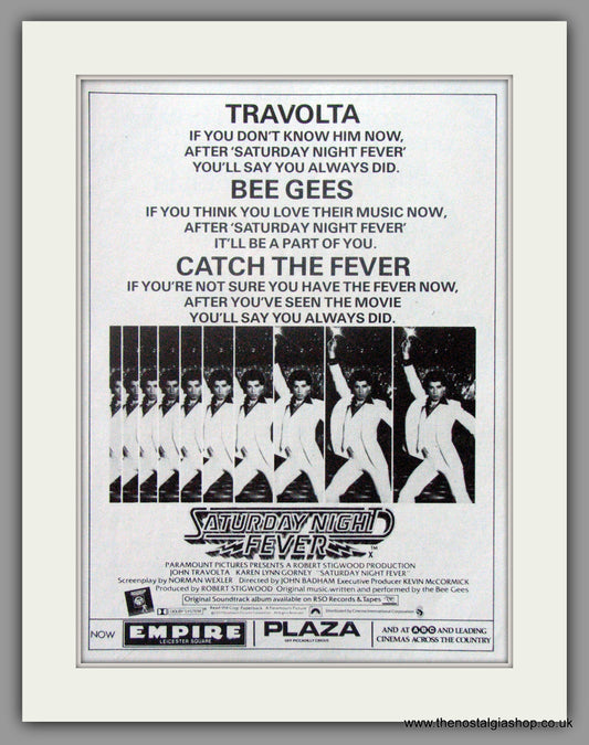 Saturday Night Fever.  Original Advert 1978 (ref AD51639)