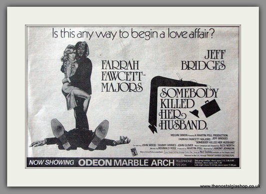 Somebody Killed Her Husband. Original Advert 1979 (ref AD51647)