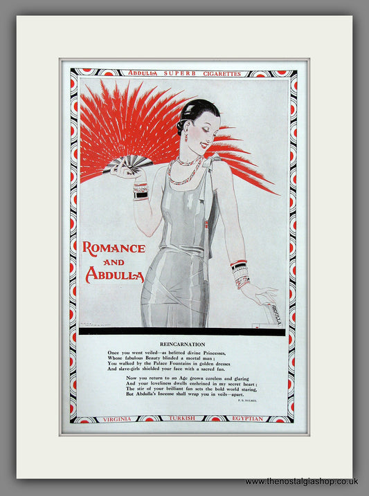 Abdulla Cigarettes Original Advert 1931 (ref AD300039)