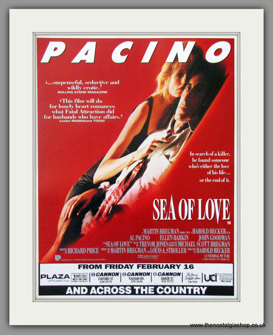 Sea Of Love. Original Advert 1989 (ref AD51652)