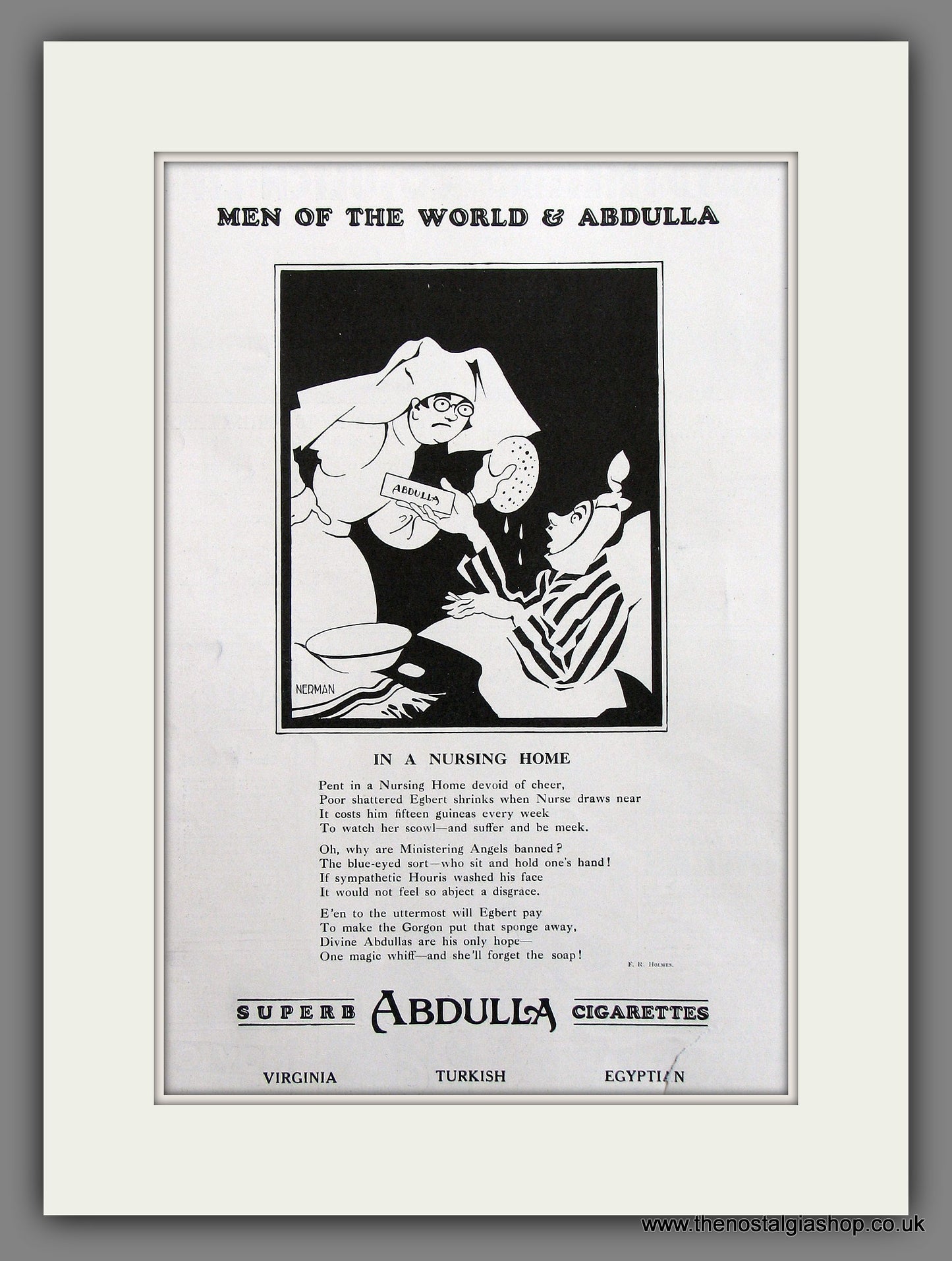 Abdulla Cigarettes Original Advert 1930 (ref AD300040)