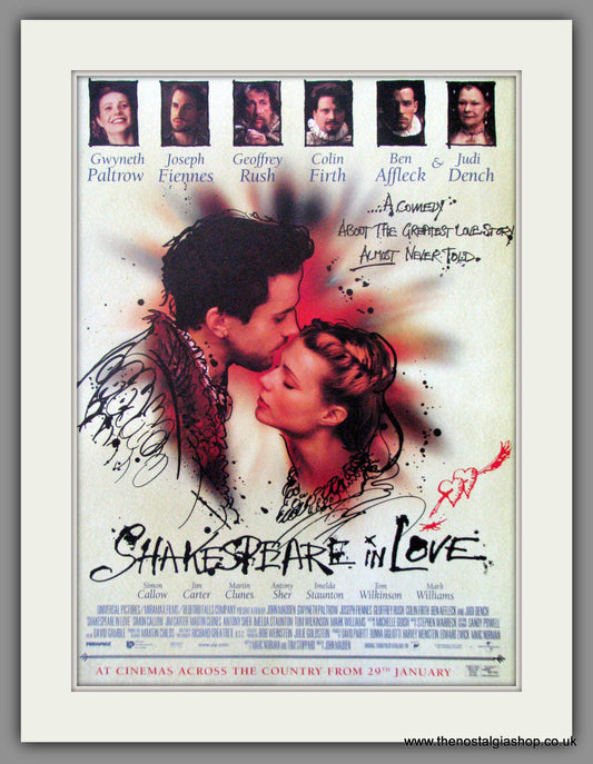 Shakespeare In Love. Original Advert 1999 (ref AD51658)