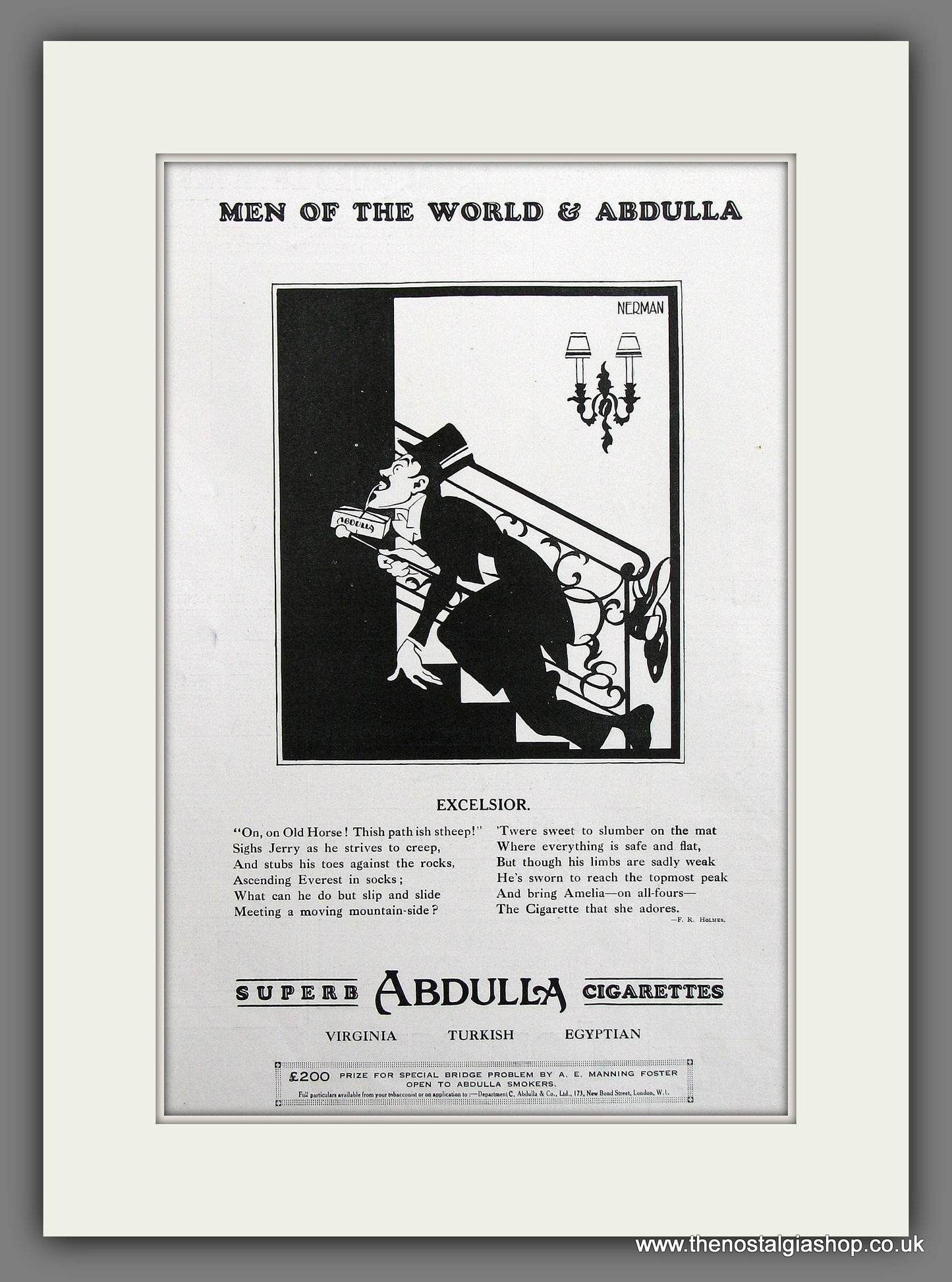 Abdulla Cigarettes Original Advert 1930 (ref AD300047)