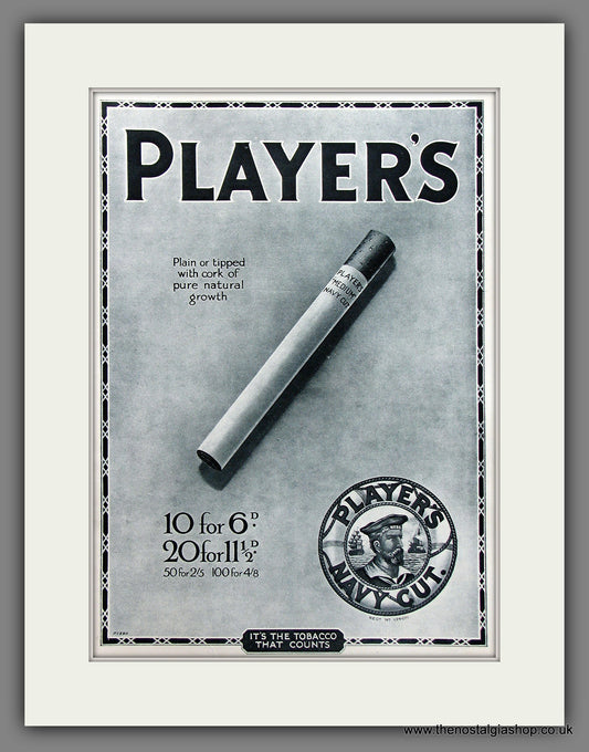 Player's Navy Cut Cigarettes Original Advert 1930 (ref AD300050)