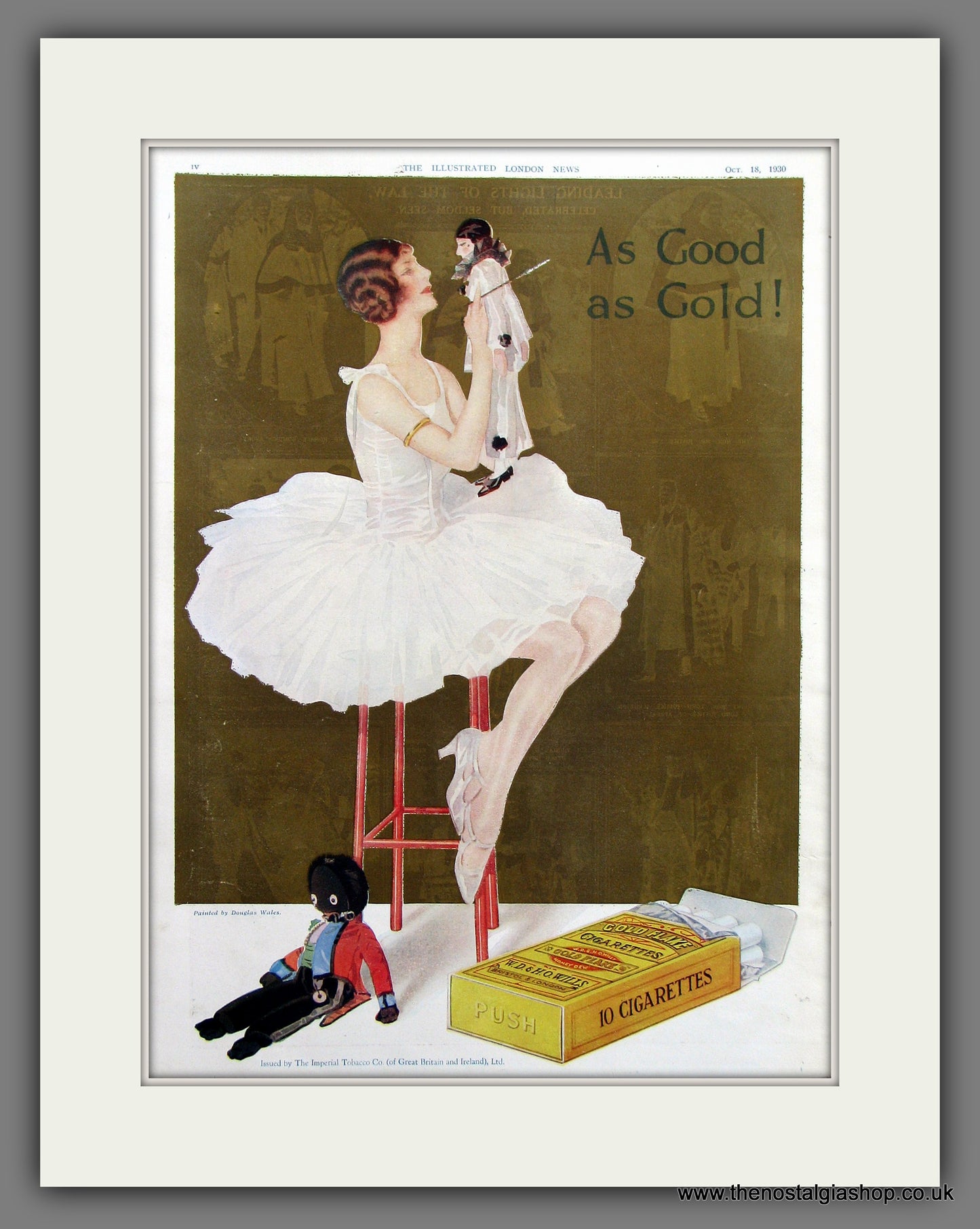 Wills's Gold Flake Cigarettes Original Advert 1930 (ref AD300056)