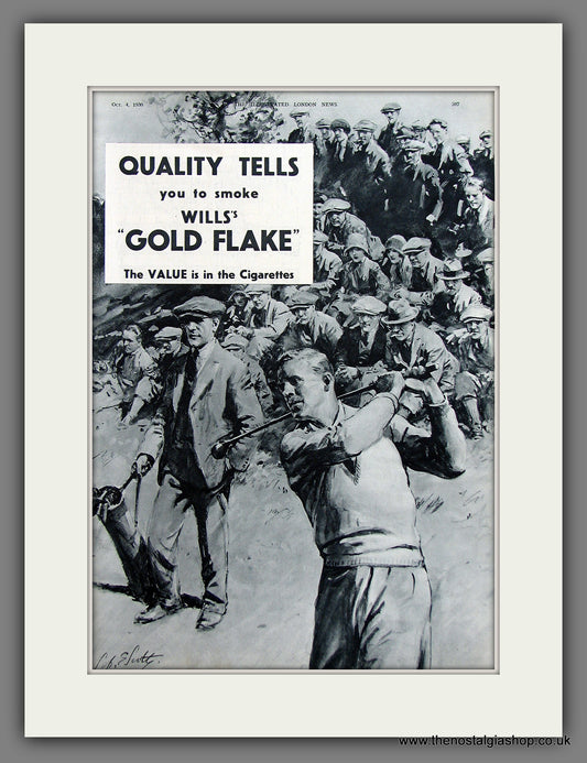Wills's Gold Flake Cigarettes Original Advert 1930 (ref AD300057)