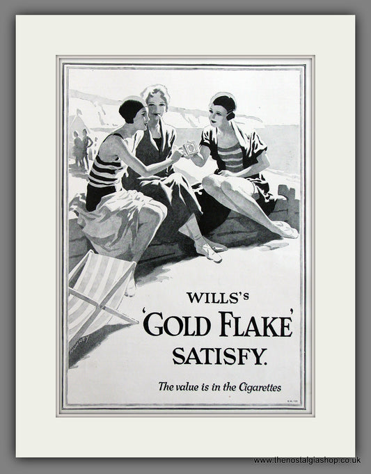 Wills's Gold Flake Cigarettes Original Advert 1930 (ref AD300060)