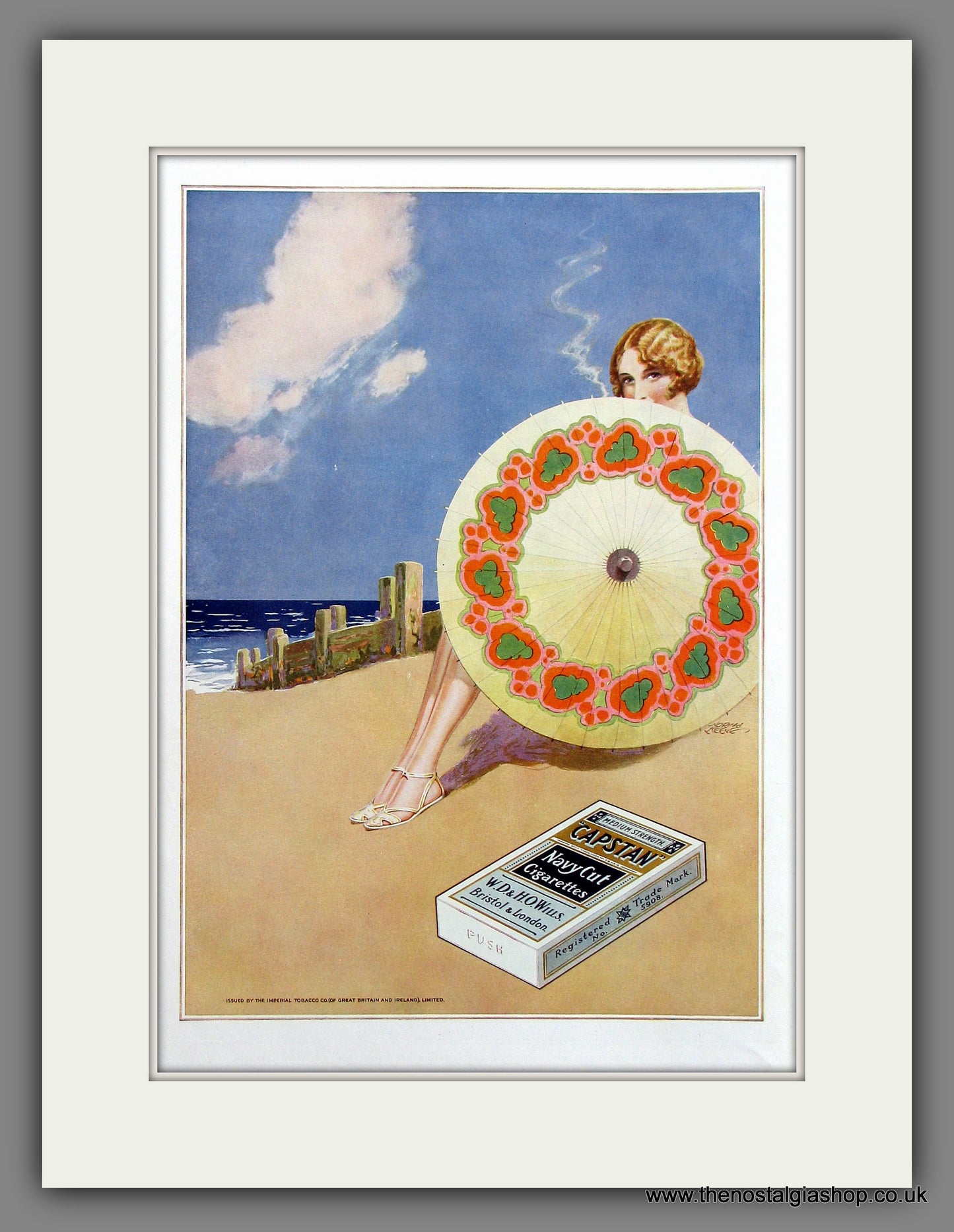 Wills's Capstan Navy Cut Cigarettes Original Advert 1930 (ref AD300061)