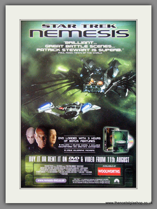 Star Trek Nemesis. Original Advert 2003 (ref AD51747)