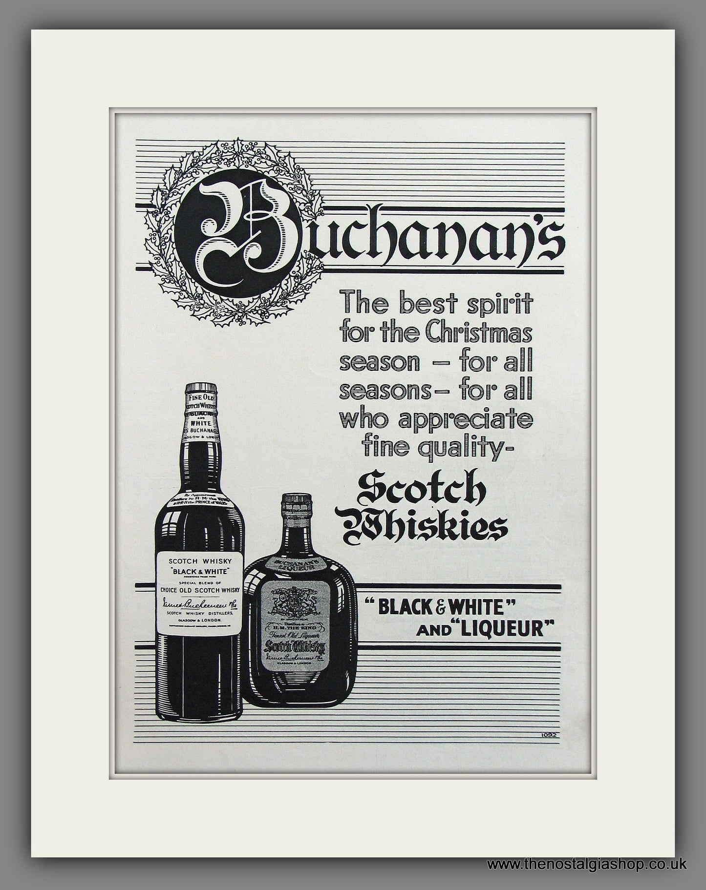 Buchanan's Scotch Whisky Original Advert 1930 (ref AD300067)