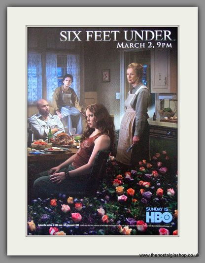 Six Feet Under. Set Of 2 Original Adverts 2003 (ref AD51756)