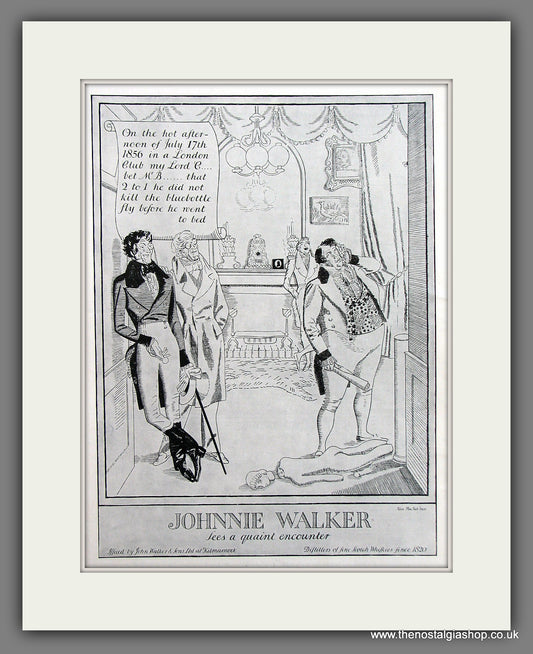 Johnnie Walker Whisky Original Advert 1930 (ref AD300081)