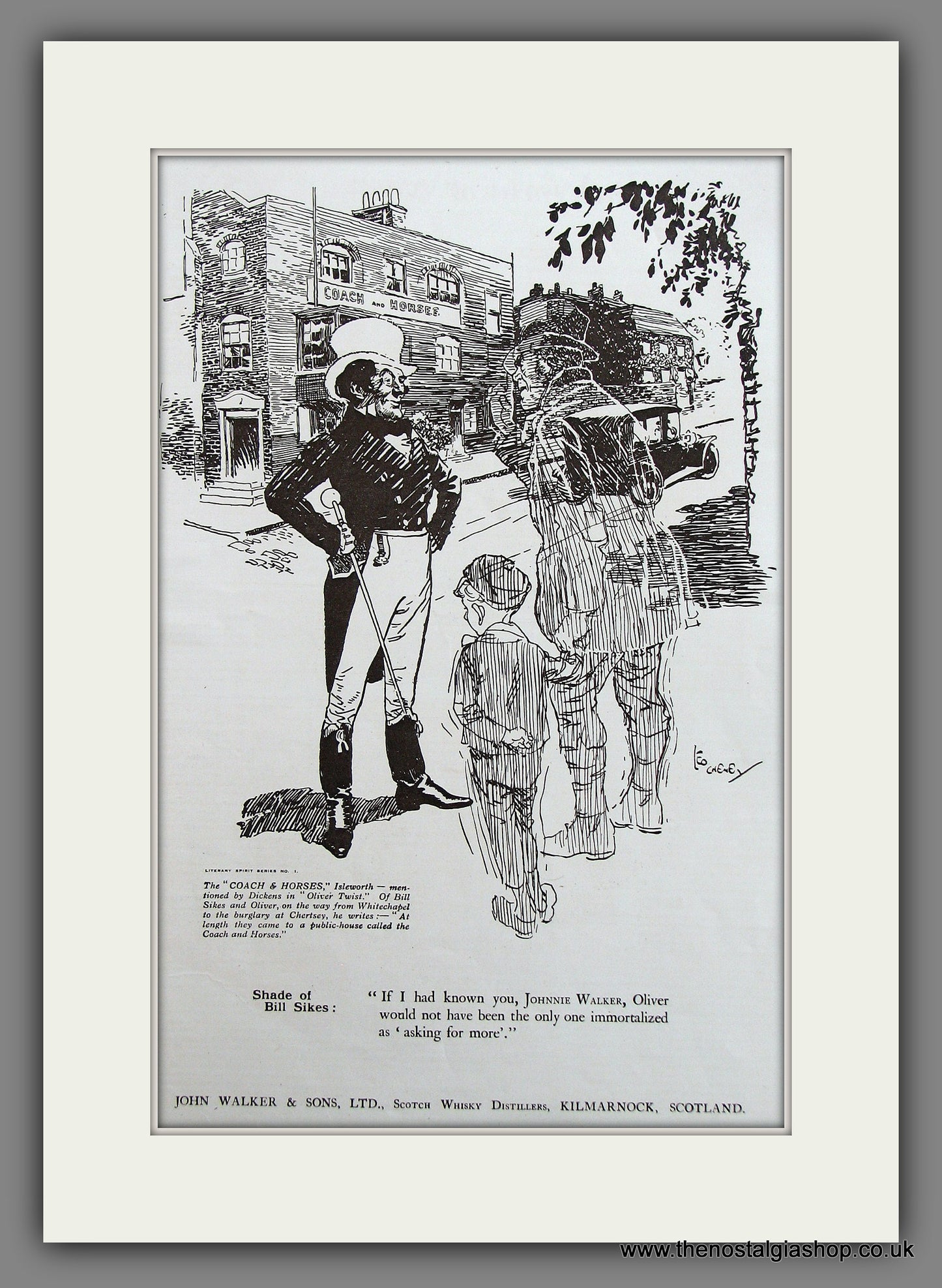 Johnnie Walker Whisky Original Advert 1923 (ref AD300082)