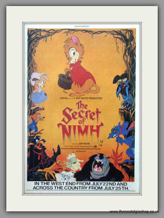 Secret Of Nimh (The). Original Advert 1982 (ref AD51761)