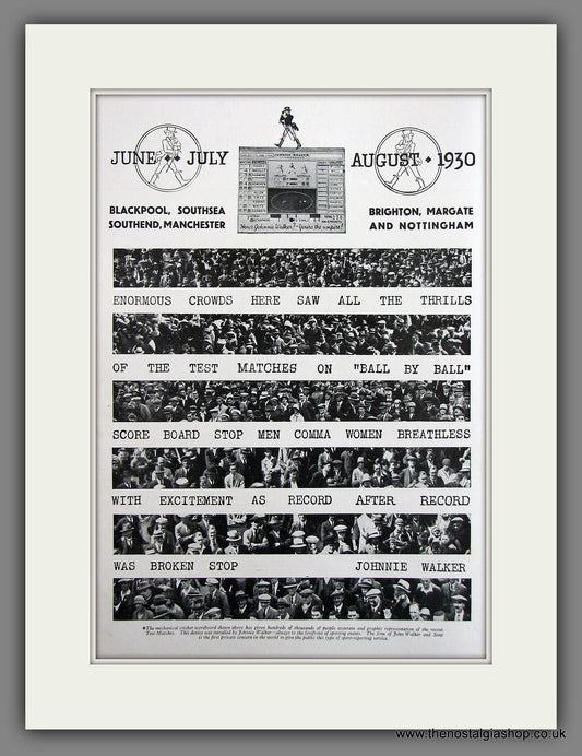 Johnnie Walker Whisky Original Advert 1930 (ref AD300084)