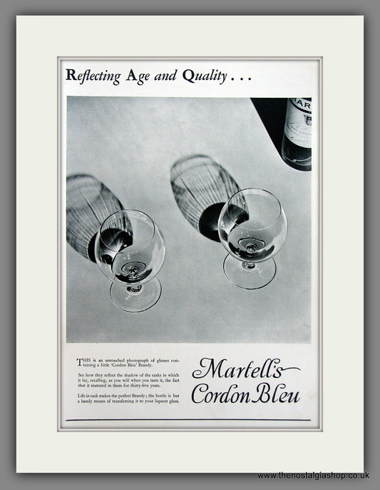 Martell's Cordon Bleu. Original Advert 1931 (ref AD300091)