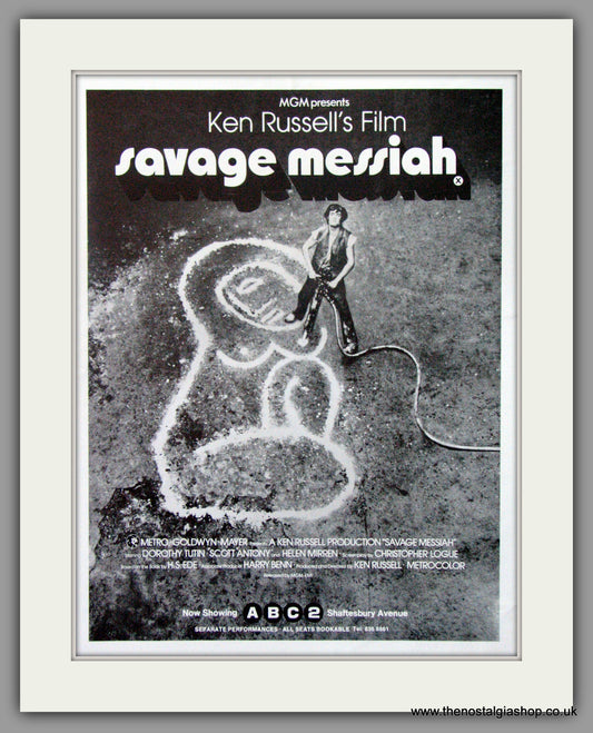 Savage Messiah. Original Advert 1972 (ref AD51776)