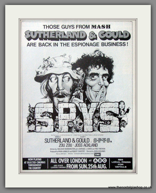 Spys. Original Advert 1974 (ref AD51786)