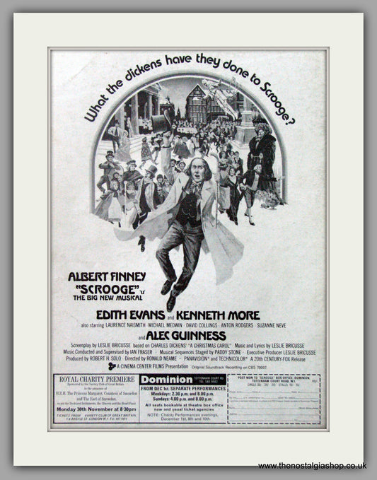 Scrooge Musical. Original Advert 1970 (ref AD51787)