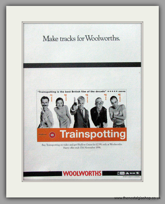 Trainspotting. Original Advert 1996 (ref AD51789)
