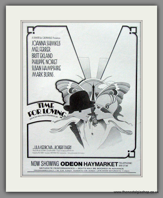 Time For Loving. Original Advert 1972 (ref AD51796)