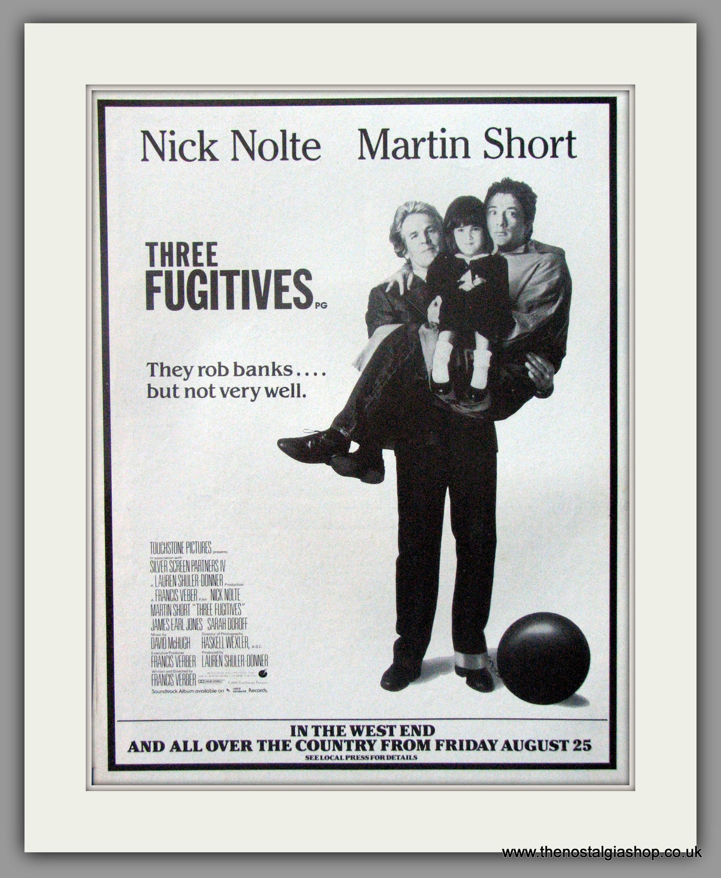 Three Fugitives. Original Advert 1989 (ref AD51805)