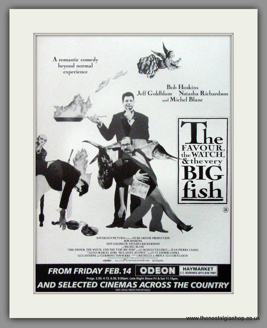 Favour The Watch & The Very Big Fish (The). Original Advert 1992 (ref AD51810)