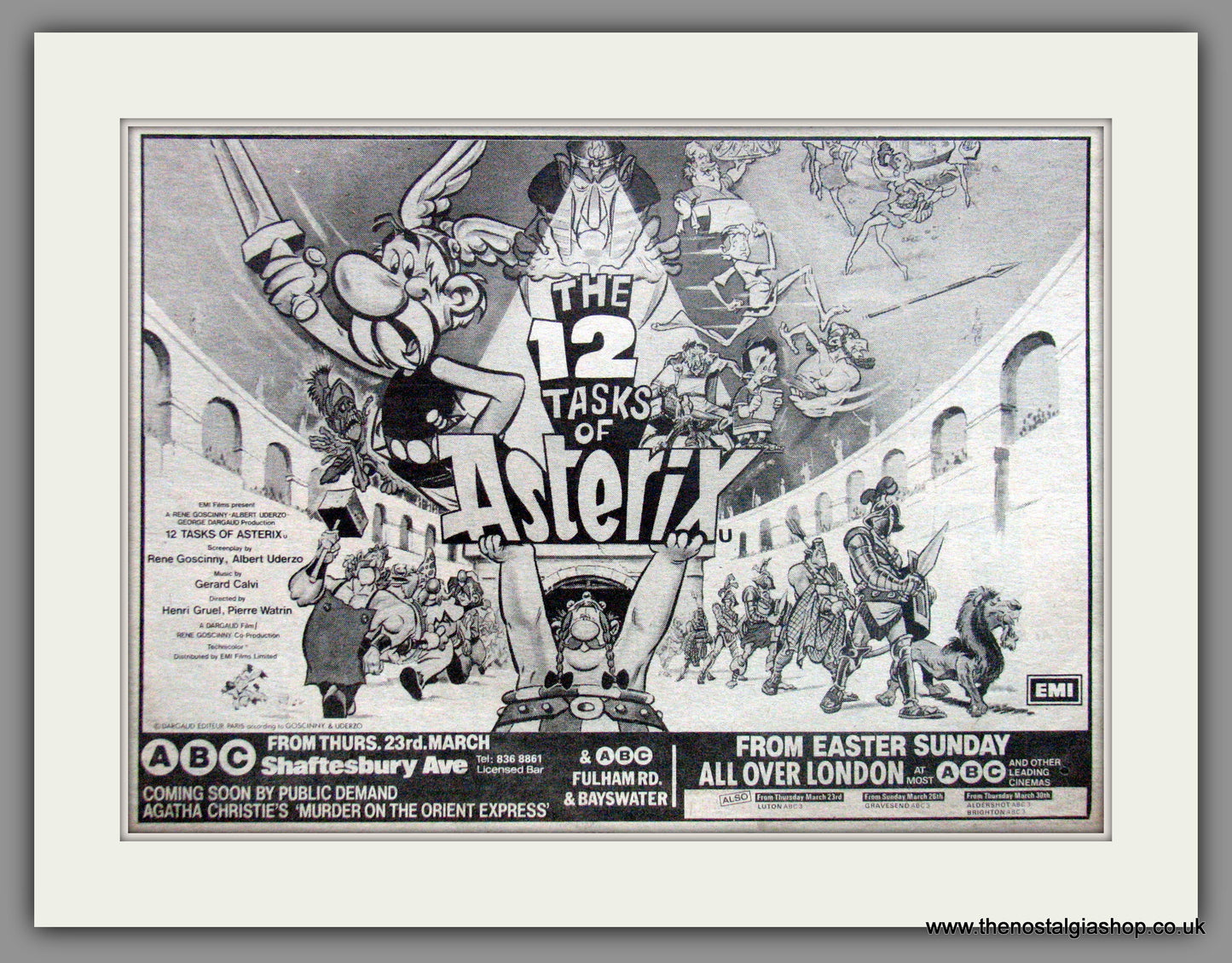 12 Tasks Of Asterix (The). Original Advert 1978  (ref AD51873)