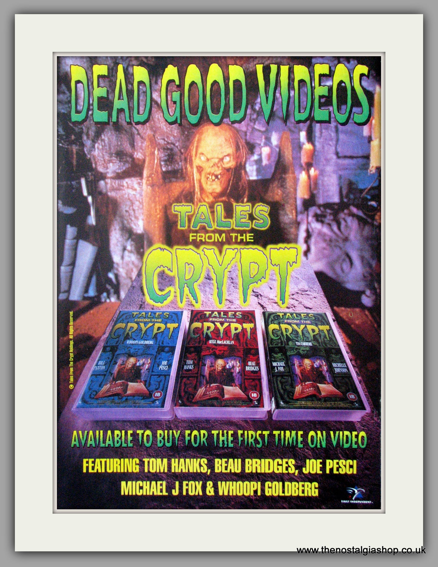 Tales From The Crypt. Original Advert 1996  (ref AD51881)