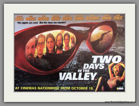 Two Days In The Valley. Original Advert 1996  (ref AD51882)