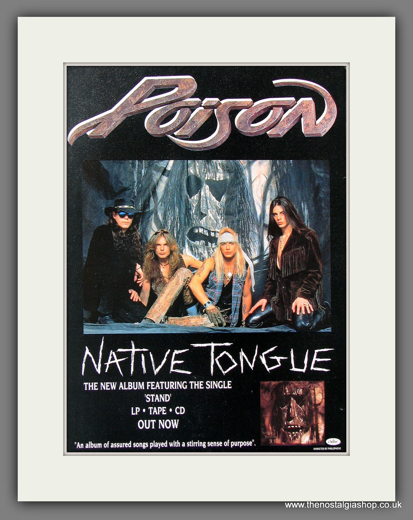 Poison. Native Tongue. 1993 Original Advert (ref AD55767)