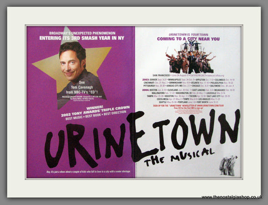 Urine Town The Musical. Original Advert 2003  (ref AD51902)