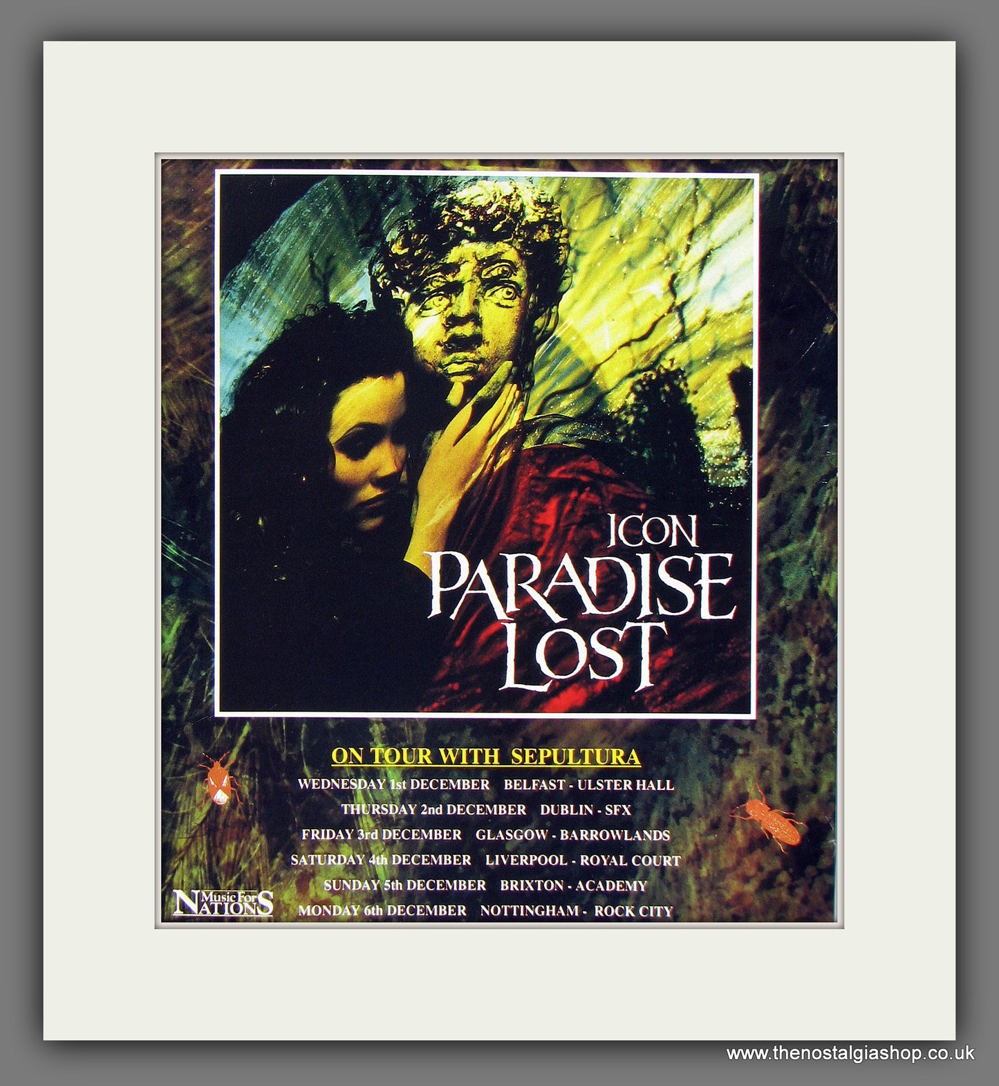 Paradise Lost, Icon. 1993 Original Double Advert (ref AD55785)