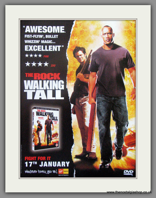 Walking Tall The Rock. Original Advert 2004  (ref AD51984)