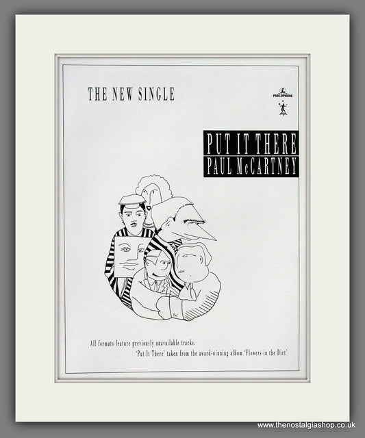 Paul McCartney Put It There. 1990 Original Advert (ref AD55824)