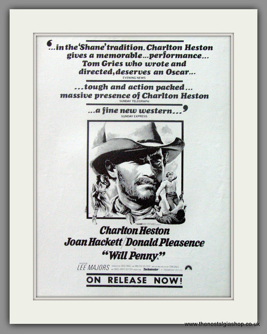 Will Penny. Original Advert 1968  (ref AD52117)