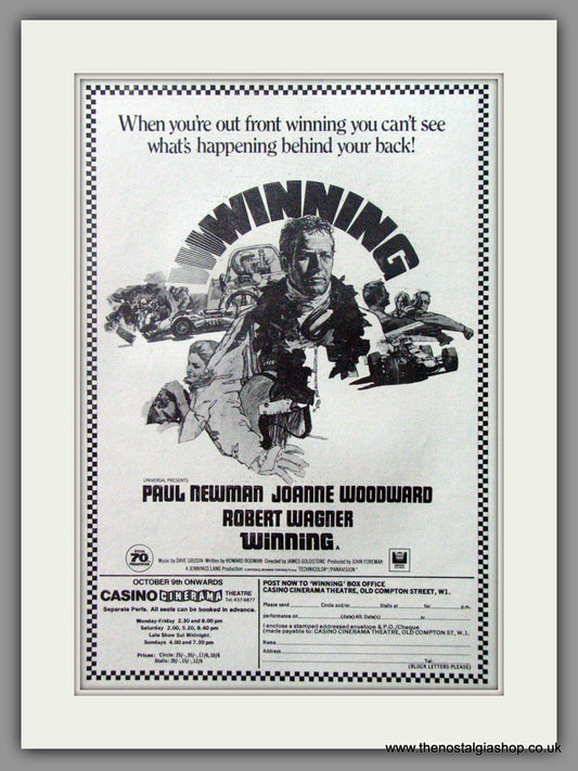 Winning. Original Advert 1969  (ref AD52120)