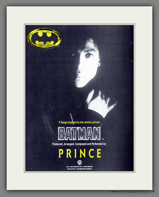Prince. Batman Soundtrack. 1989 Original Advert (ref AD55836)