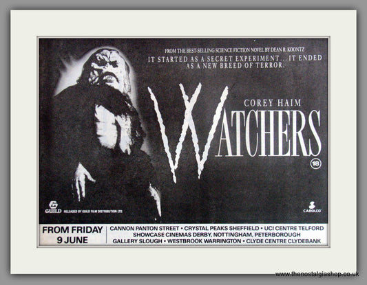 Watchers. Original Advert 1983 (ref AD52185)