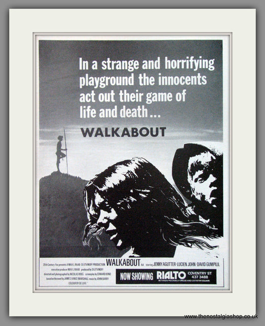 Walkabout. Original Advert 1971 (ref AD52188)