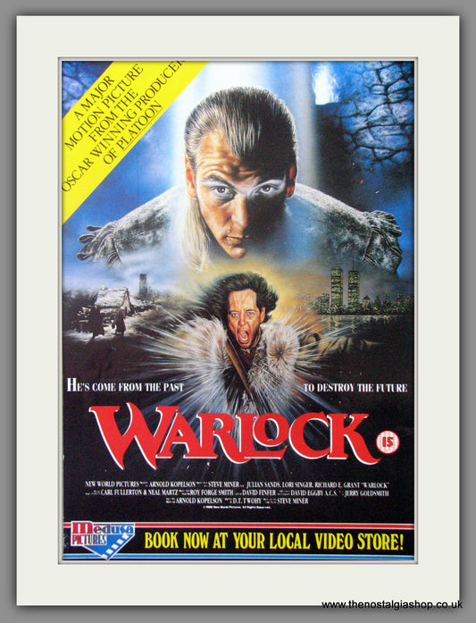 Warlock. Original Advert 1989 (ref AD52189)