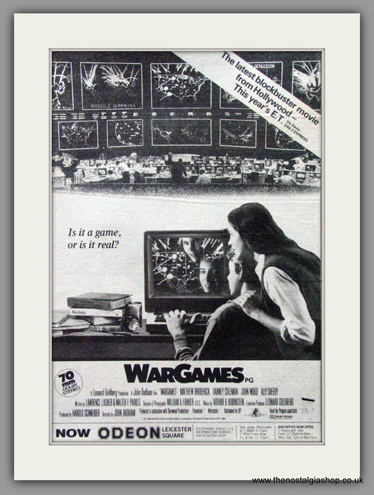 War Games. Original Advert 1983 (ref AD52273)