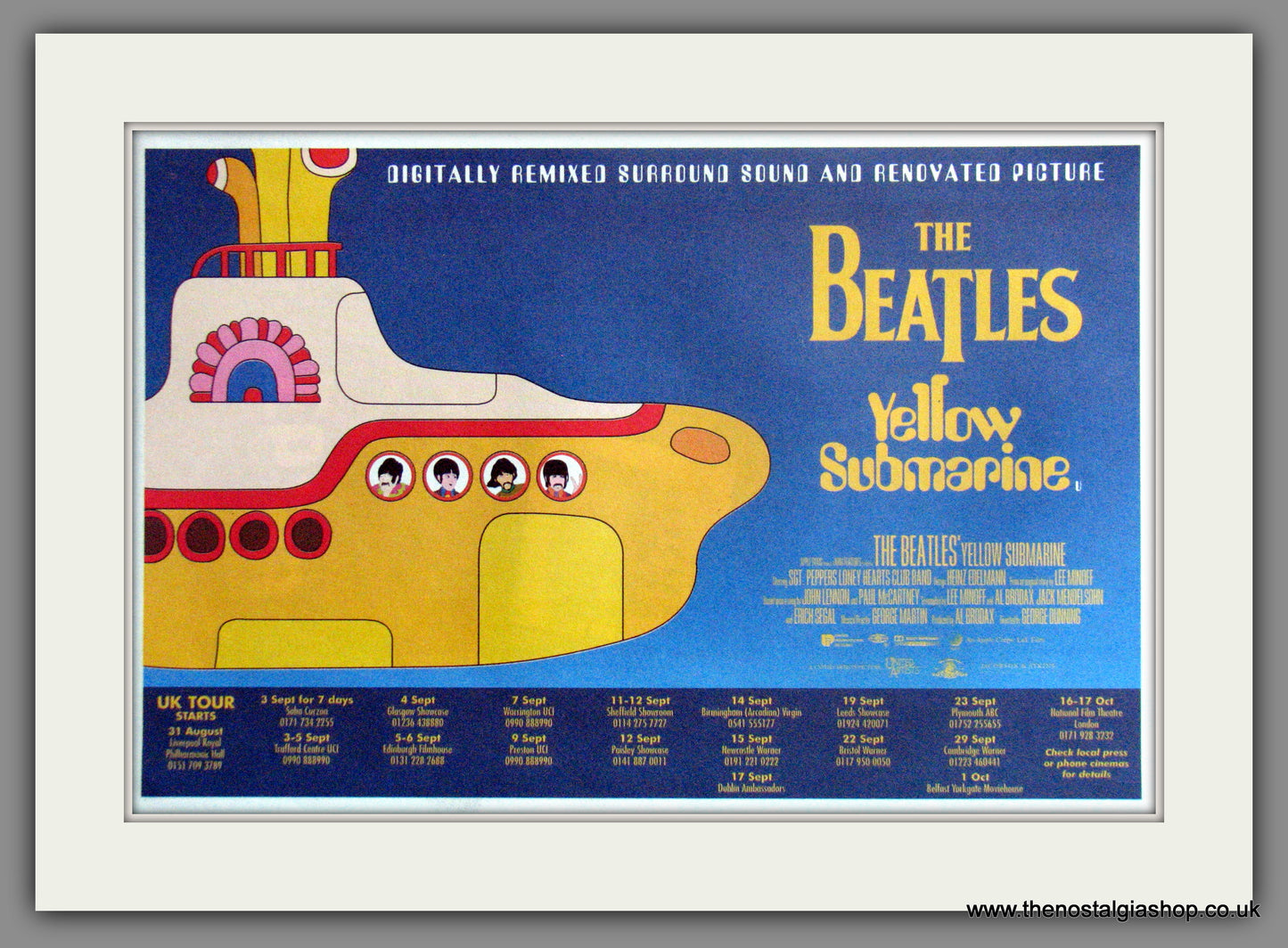 Yellow Submarine The Beatles. Original Advert 1968 (ref AD52324)