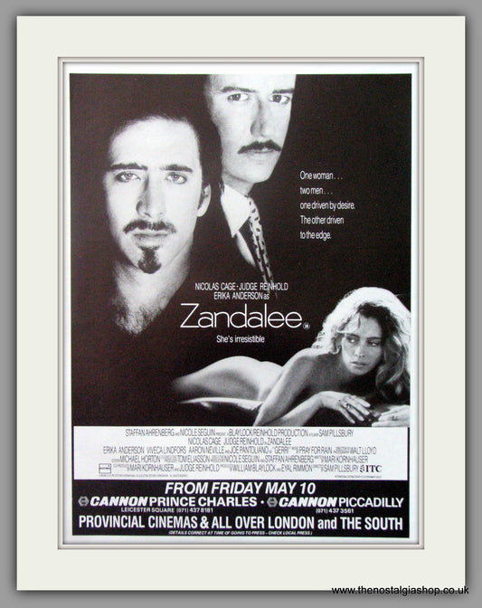 Zandalee. Original Advert 1991 (ref AD52327)