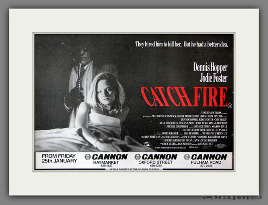 Catch Fire. Dennis Hopper. Original Advert 1991 (ref AD55941)