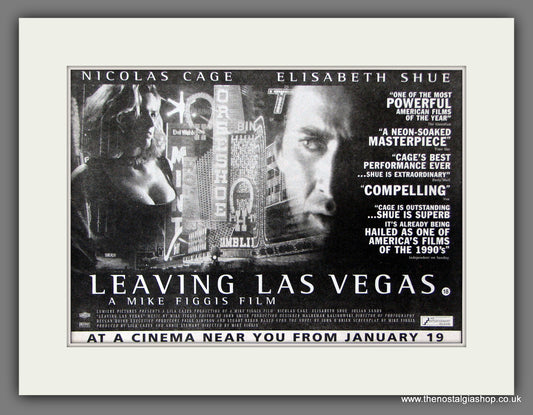 Leaving Las Vegas. Original Advert 1996 (ref AD55943)